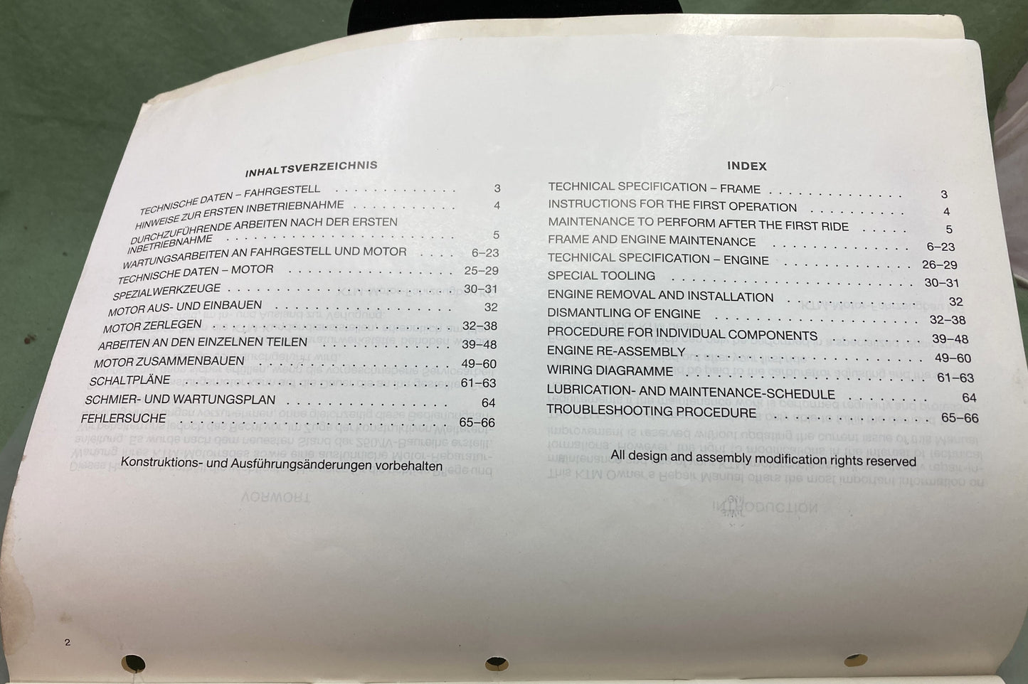 Genuine KTM 20114285 240/250/300/350cc MX/MXC/GSXC/GS Owner's Repair Manual 1985