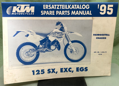 Genuine KTM 3203791094 125 SX/EXC/EGS Spare Parts Manual 1995