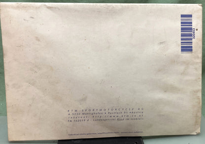 Genuine KTM 320453798 125/200 Motor Engine Spare Parts Manual '99