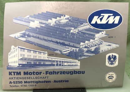 Genuine KTM 20138388 Motor 350/III, 500/III Repair Manual '88