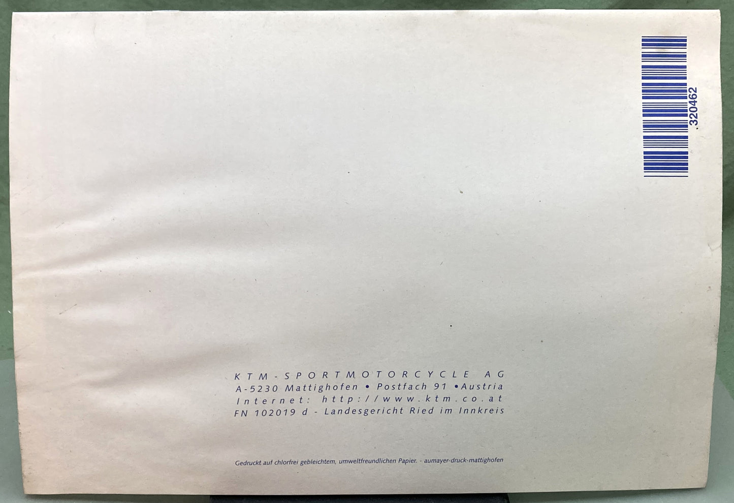 Genuine KTM 3204621098 60/65 SX Spare Parts Manual '99