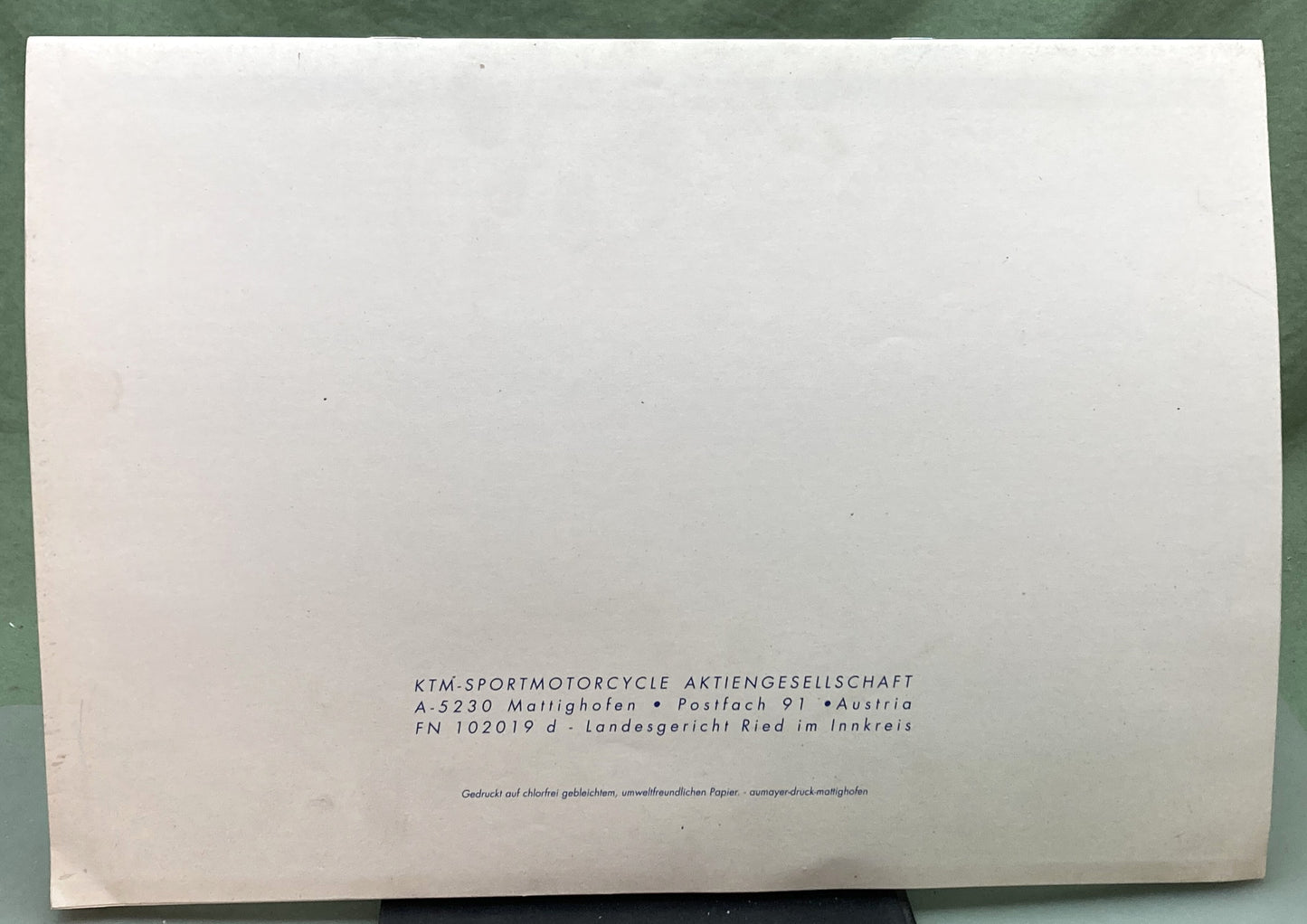 Genuine KTM 320401696 125 VC Motor Spare Parts Manual '97