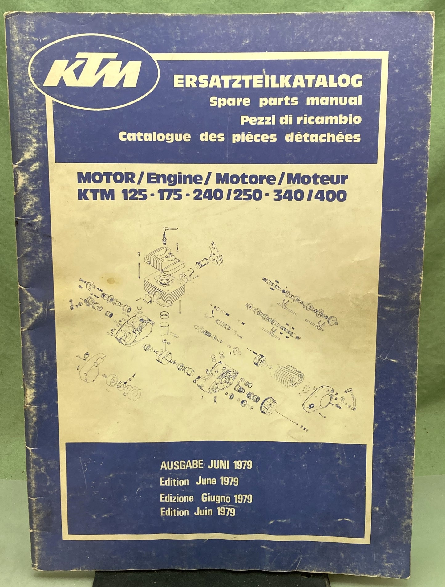 Genuine KTM 125-175-240/250-340/400 Motor Spare Parts Manual June '79