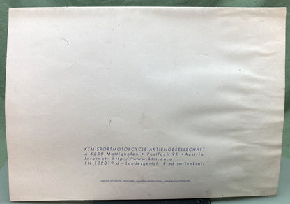 Gen. KTM 320410397 50 SXR, Adventure, Pro Jr., Pro Sen. Spare Parts Manual '97