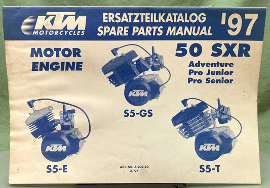 Gen. KTM 320410397 50 SXR, Adventure, Pro Jr., Pro Sen. Spare Parts Manual '97