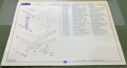 Gen. KTM 3204641098 50 SXR Adventure, Pro Jr., Pro Sen. Spare Parts Manual '99