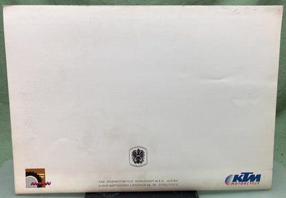 Genuine KTM 3201771291 125 VC Engine Repair Manual '92