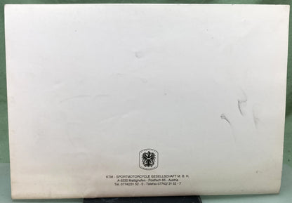Genuine KTM 3201831192 250/300 TVC Engine Repair Manual '93