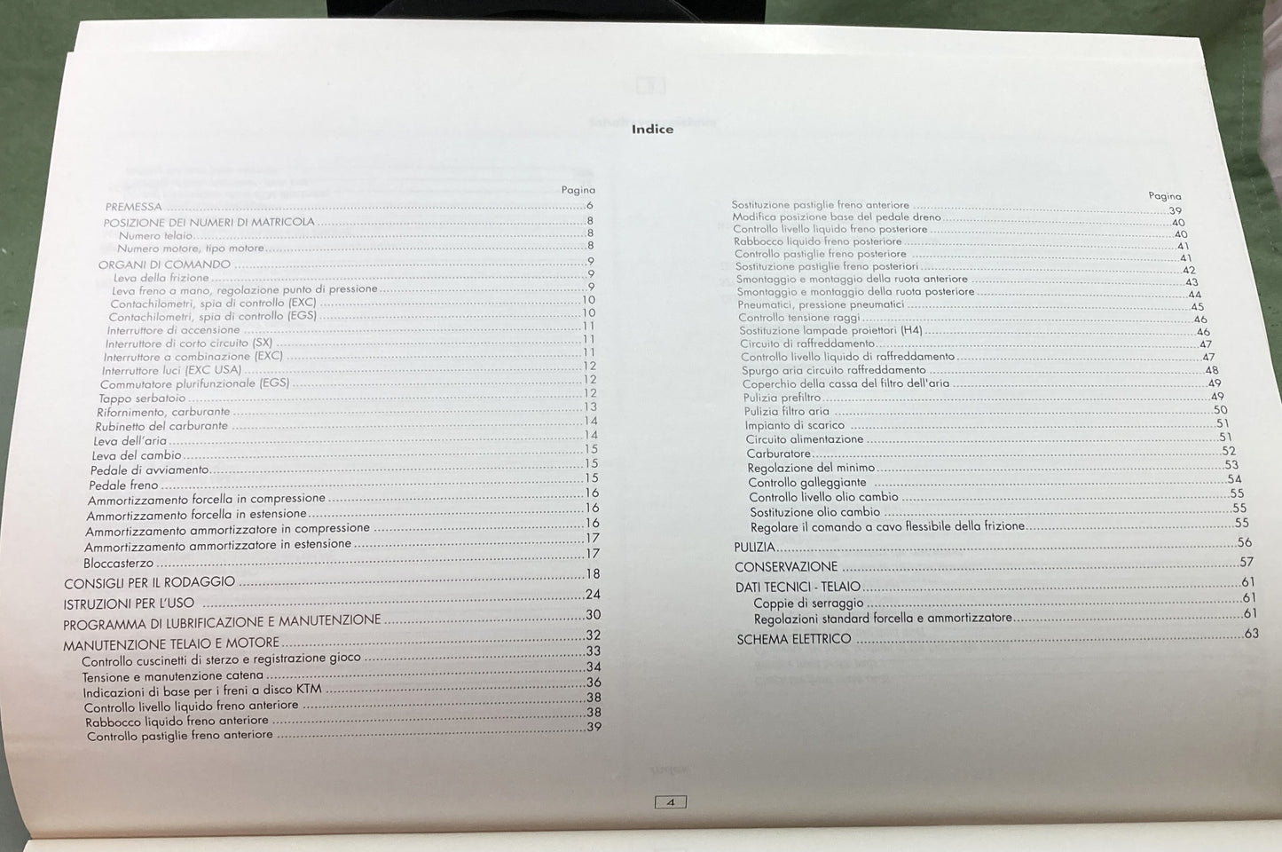 Genuine KTM 320511796 125 Motocross-Enduro Owner's Handbook '97
