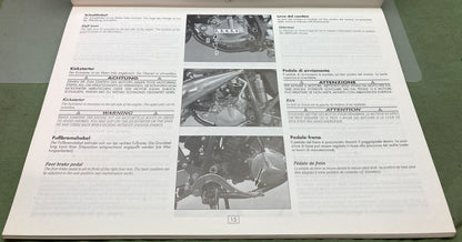 Genuine KTM 320511796 125 Motocross-Enduro Owner's Handbook '97