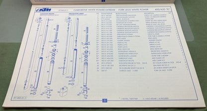Genuine KTM 3204071096 400/620 SX, Super Competition Spare Parts Manual '97