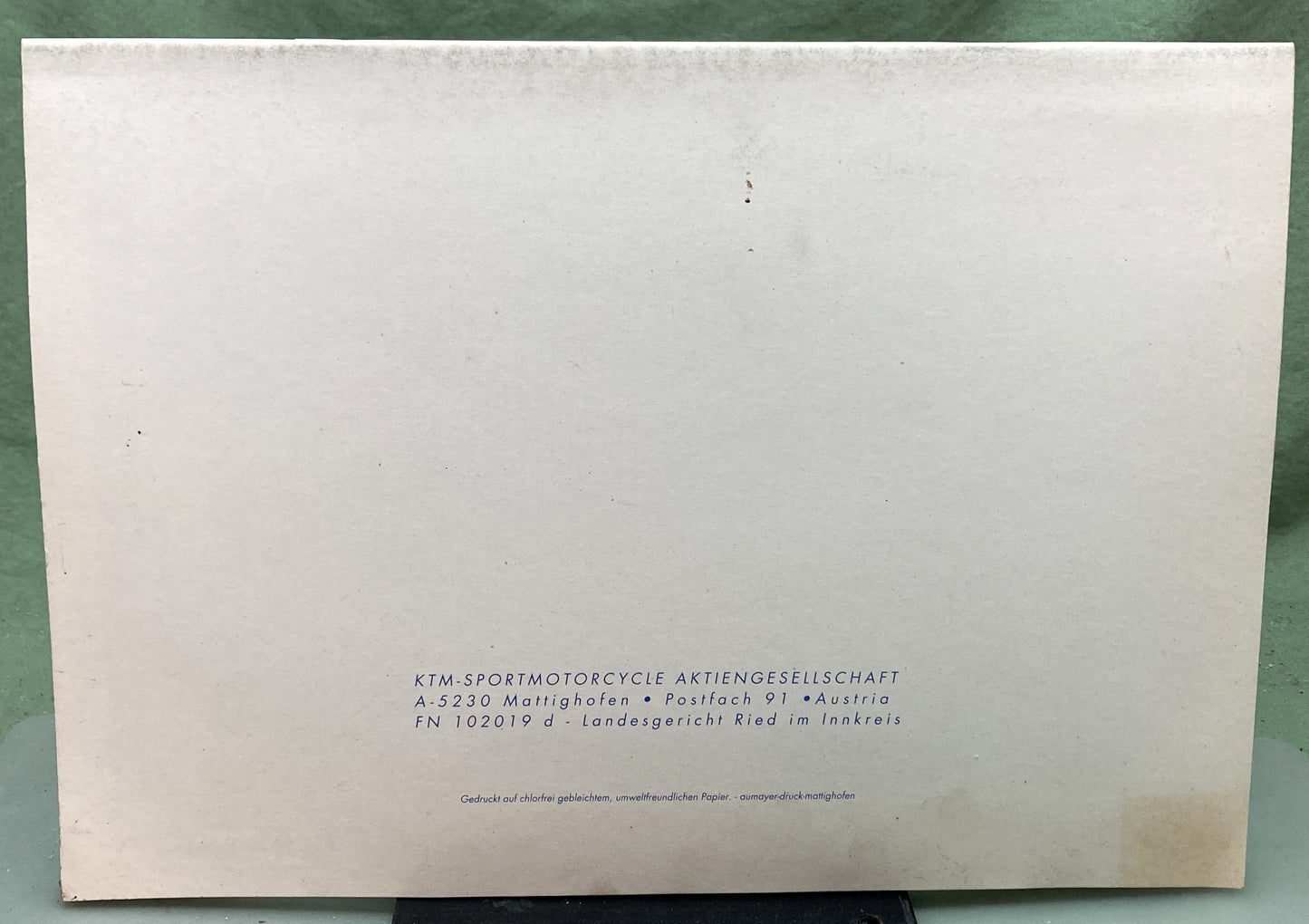 Genuine KTM 3204071096 400/620 SX, Super Competition Spare Parts Manual '97