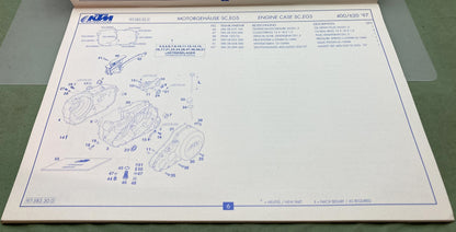 Genuine KTM 3204051096 400/620 LC4 Motor Spare Parts Manual '97