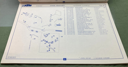 Genuine KTM 320403796 125 SX, EXC, EGS Spare Parts Manual '97