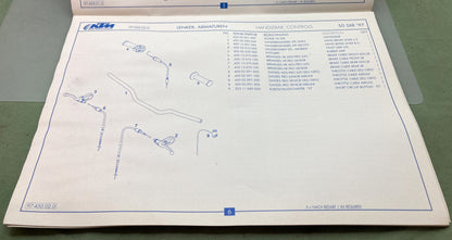 Genuine KTM 320411397 50 SXR, Adventure, Pro Jr., Pro Sen. Spare Parts Manual '97