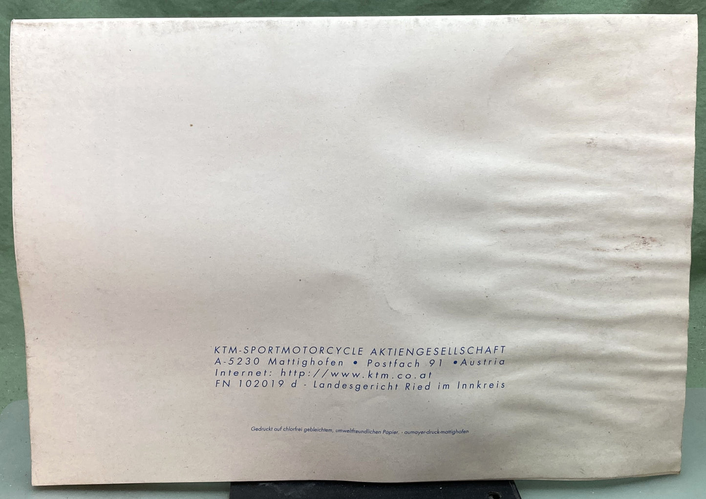 Genuine KTM 320411397 50 SXR, Adventure, Pro Jr., Pro Sen. Spare Parts Manual '97