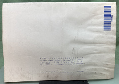 Genuine KTM 3204631098 50 SXR Motor Spare Parts Manual '99