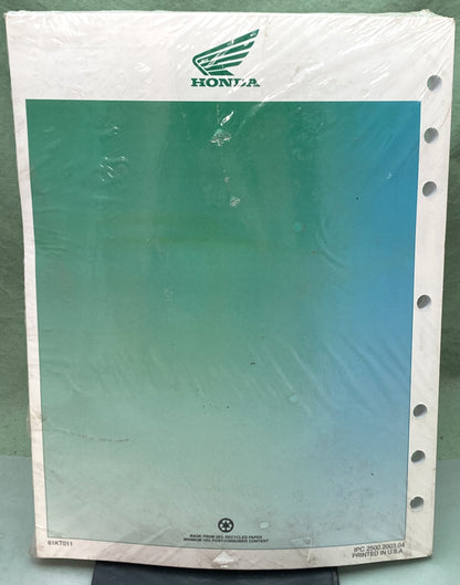 New Genuine Honda 61KT011 XR200R Service Manual '86-'99