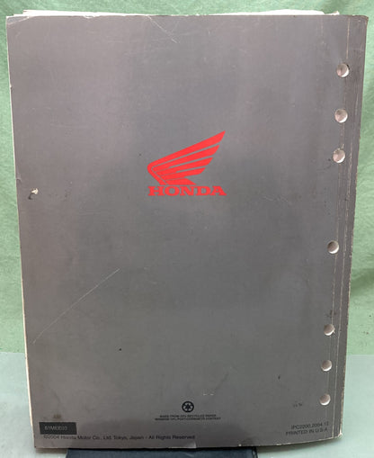 Genuine Honda 61MEE03 CBR600RR Service Manual '03-'06