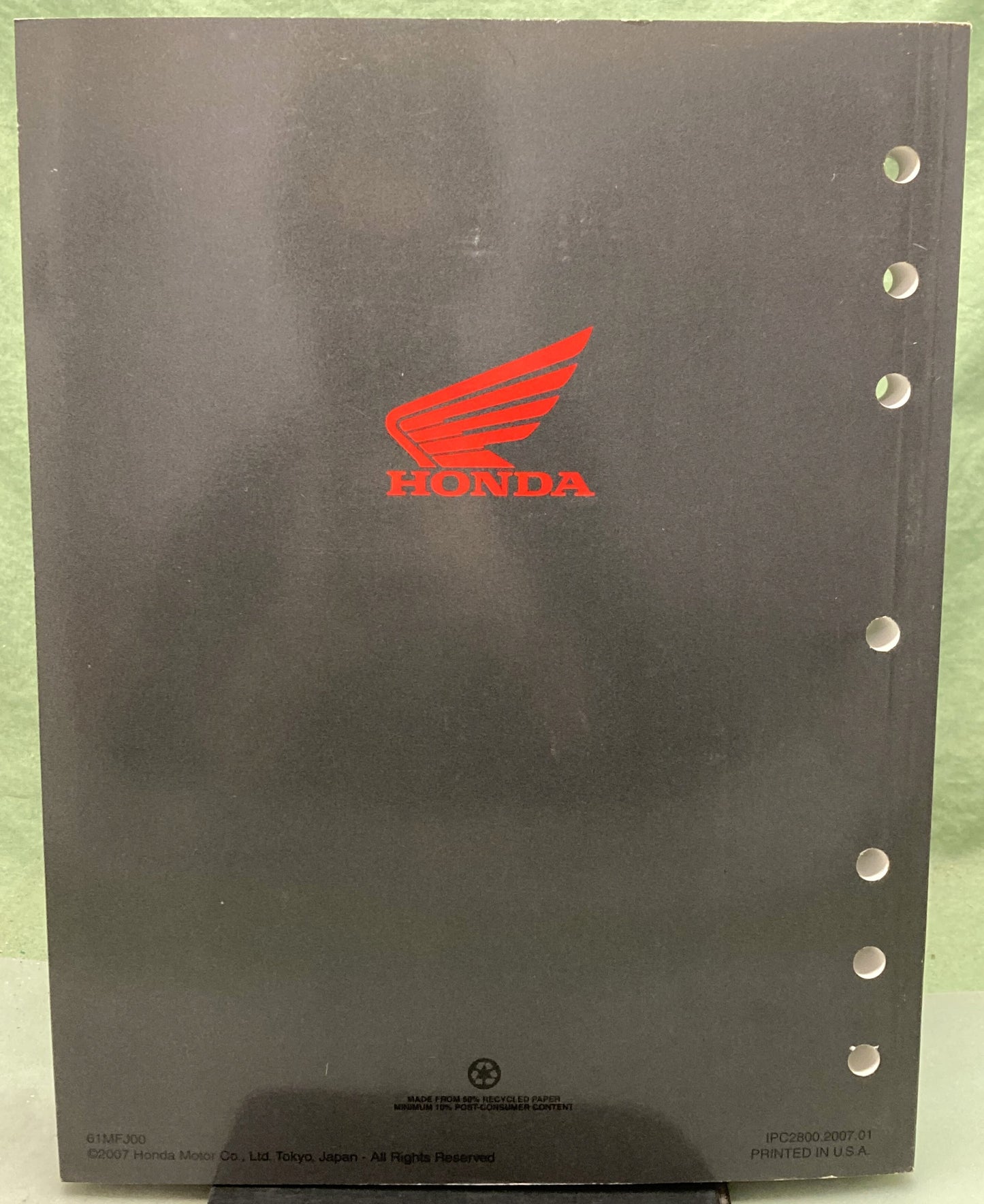 Genuine Honda 61MFJ00 CBR600RR Service Manual '07