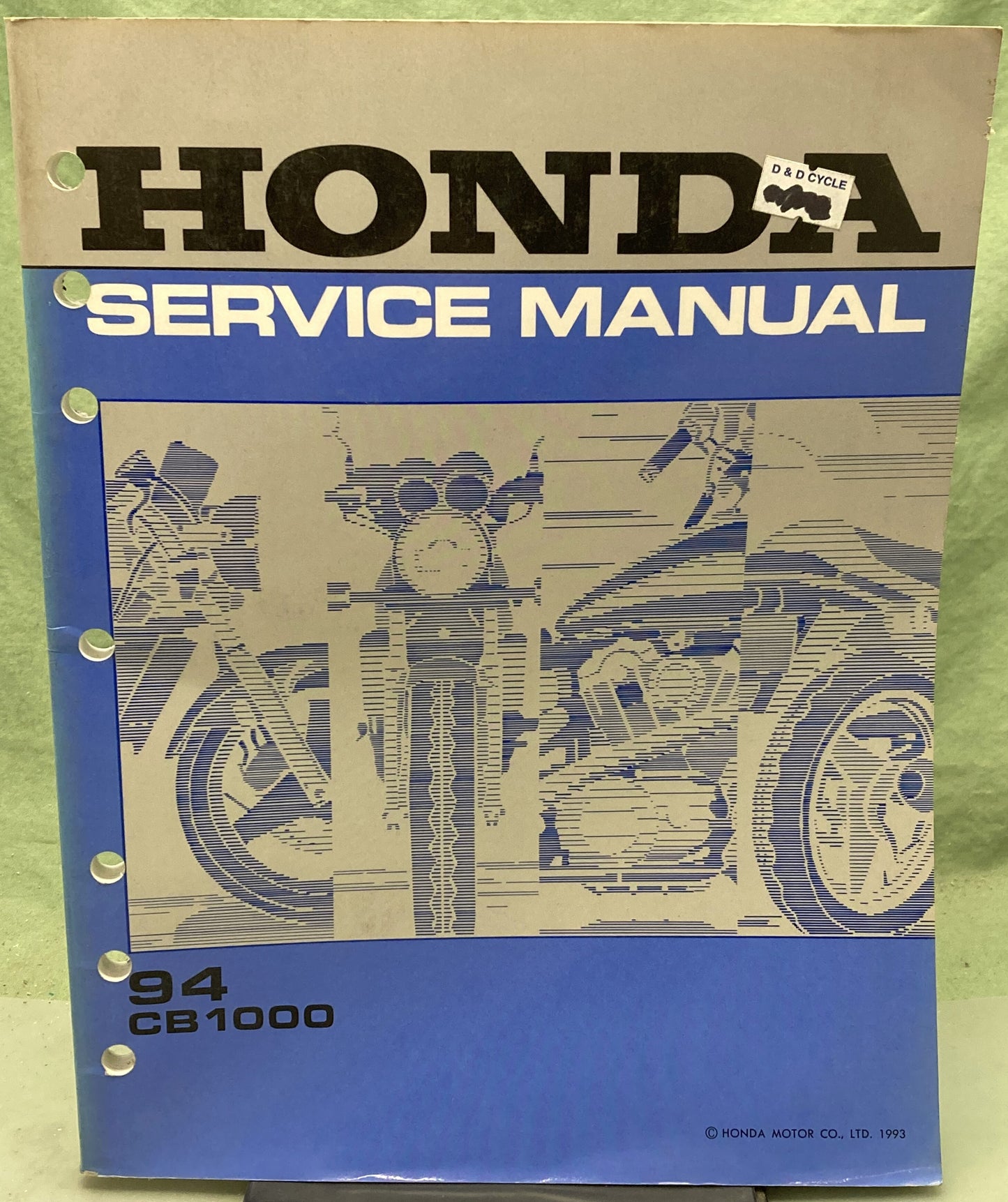 Genuine Honda 61MZ100 CB1000 Service Manual 1993