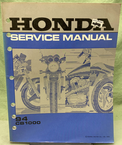 Genuine Honda 61MZ100 CB1000 Service Manual 1993