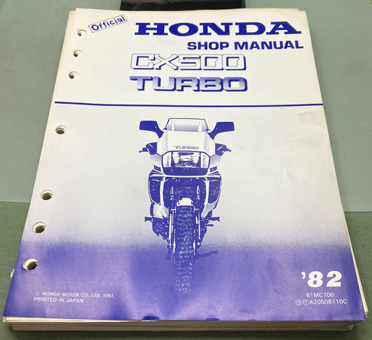 Genuine Honda 61MC700 CX500 Turbo Shop Manual 1981