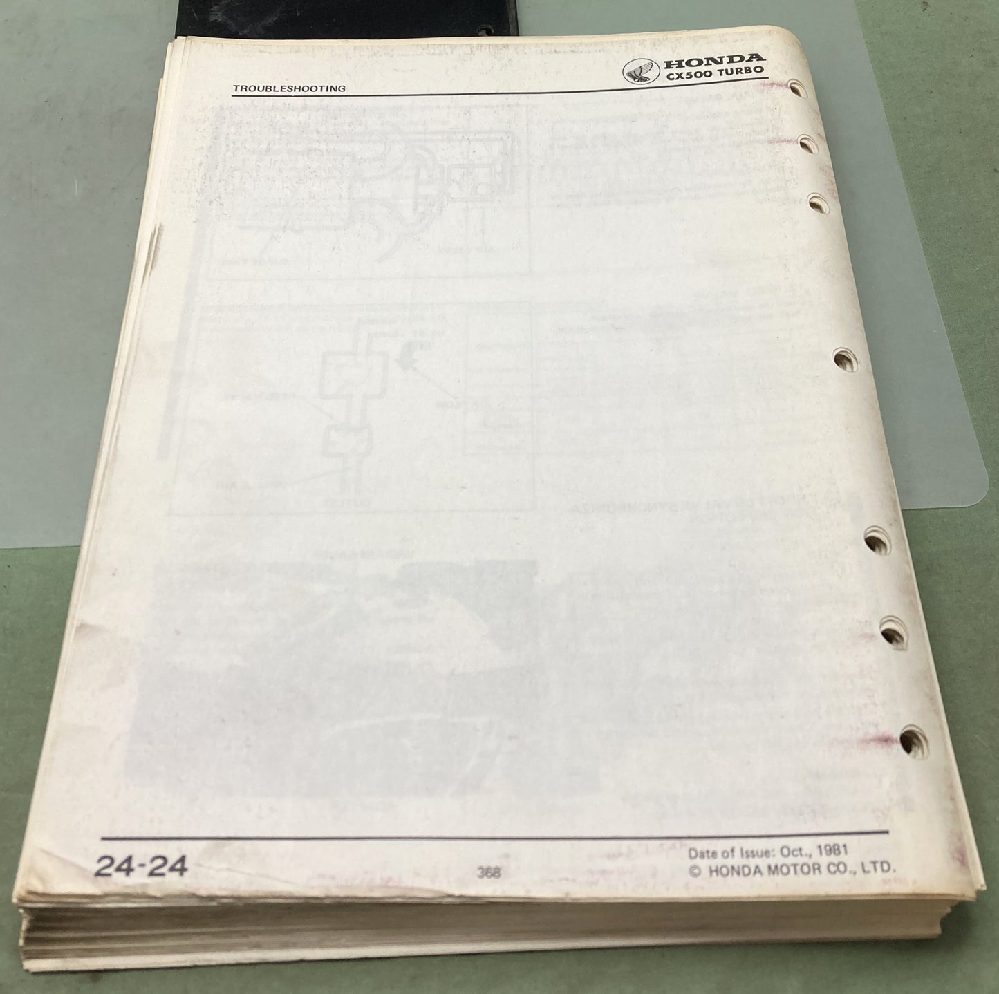 Genuine Honda 61MC700 CX500 Turbo Shop Manual 1981