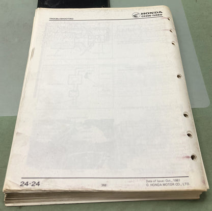 Genuine Honda 61MC700 CX500 Turbo Shop Manual 1981