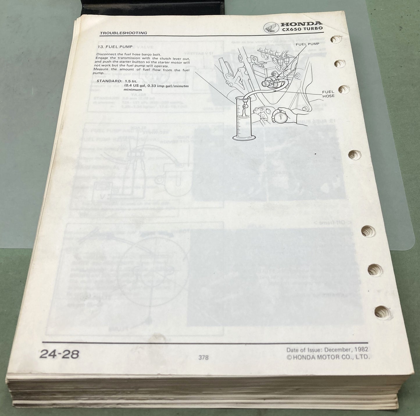 Genuine Honda 61ME700 CX650 Turbo Shop Manual 1982