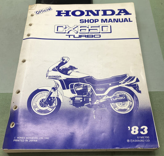 Genuine Honda 61ME700 CX650 Turbo Shop Manual 1982