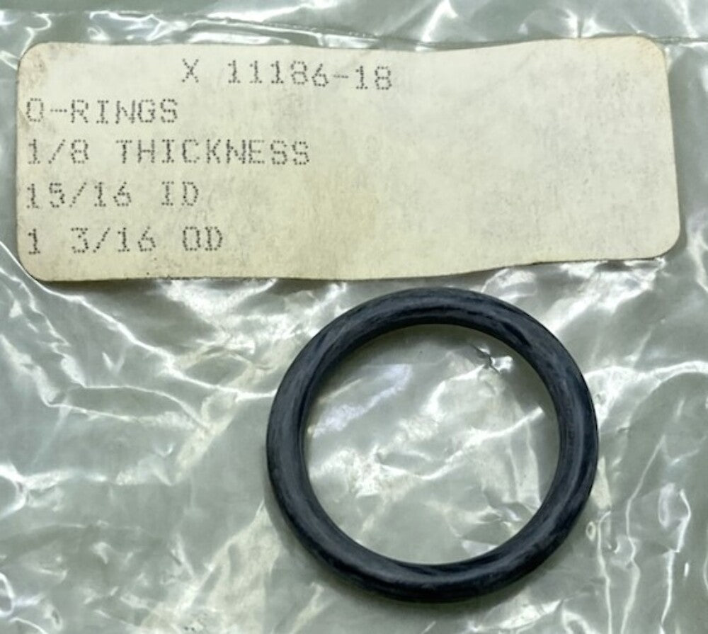 Qty 10 New Genuine Merica 11186-18 O-Ring 1/8" Thick 15/16 ID 1 3/16 OD