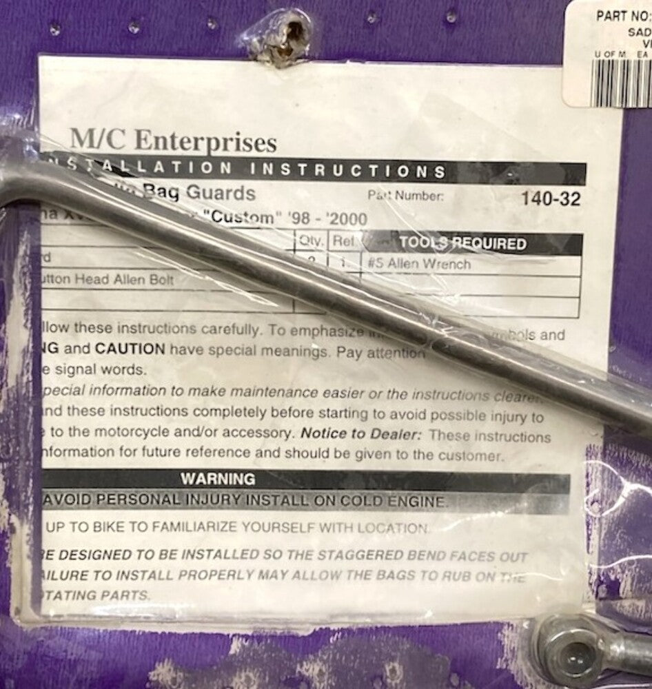 New Genuine M/C Enterprises MC14032 Saddle Support for Yamaha V-Star Custom