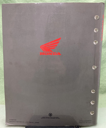 Genuine Honda 61MBW00 CBR600F4 Service Manual 1999