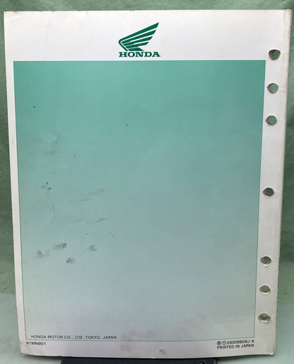 Genuine Honda 61MN901 NX650 Service Manual 1988