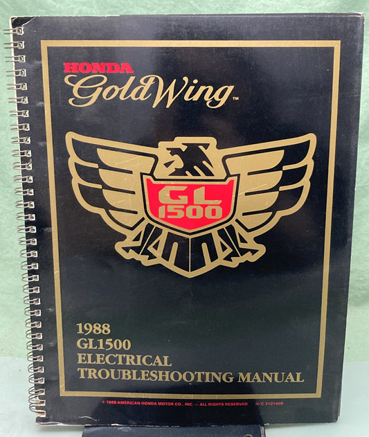 Genuine Honda 61MN500-AHETM GL1500 Electrical Troubleshooting Manual 1988