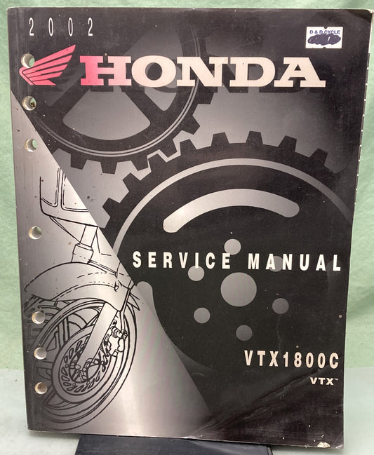 Genuine Honda 61MCH00 VTX1800C VTX Service Manual 2001