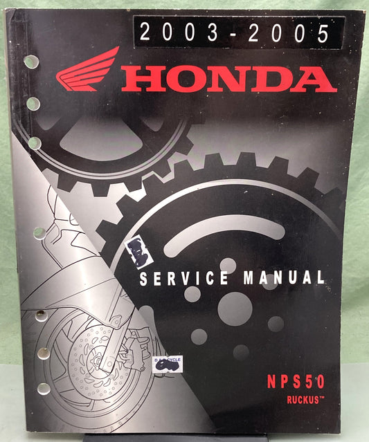 Genuine Honda 61GEZ02 NPS50 Ruckus Service Manual 2002