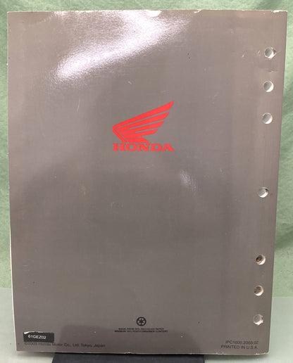 Genuine Honda 61GEZ02 NPS50 Ruckus Service Manual 2002