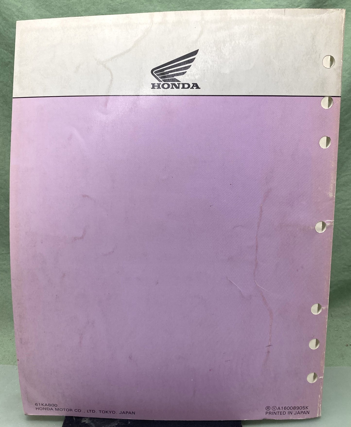 Genuine Honda 61KAB00 CH250 Elite 250 Service Manual 1989