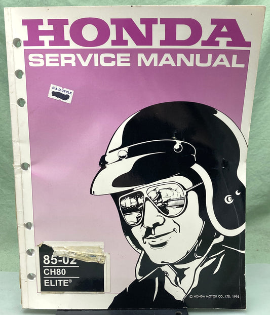 Genuine Honda 61GV417 CH250 Elite Service Manual 1993