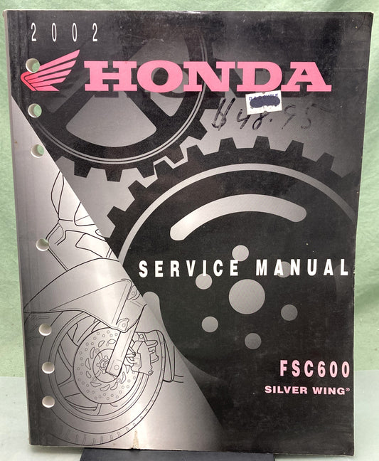 Genuine Honda 61MCT00 FSC600 Silver Wing Service Manual 2001