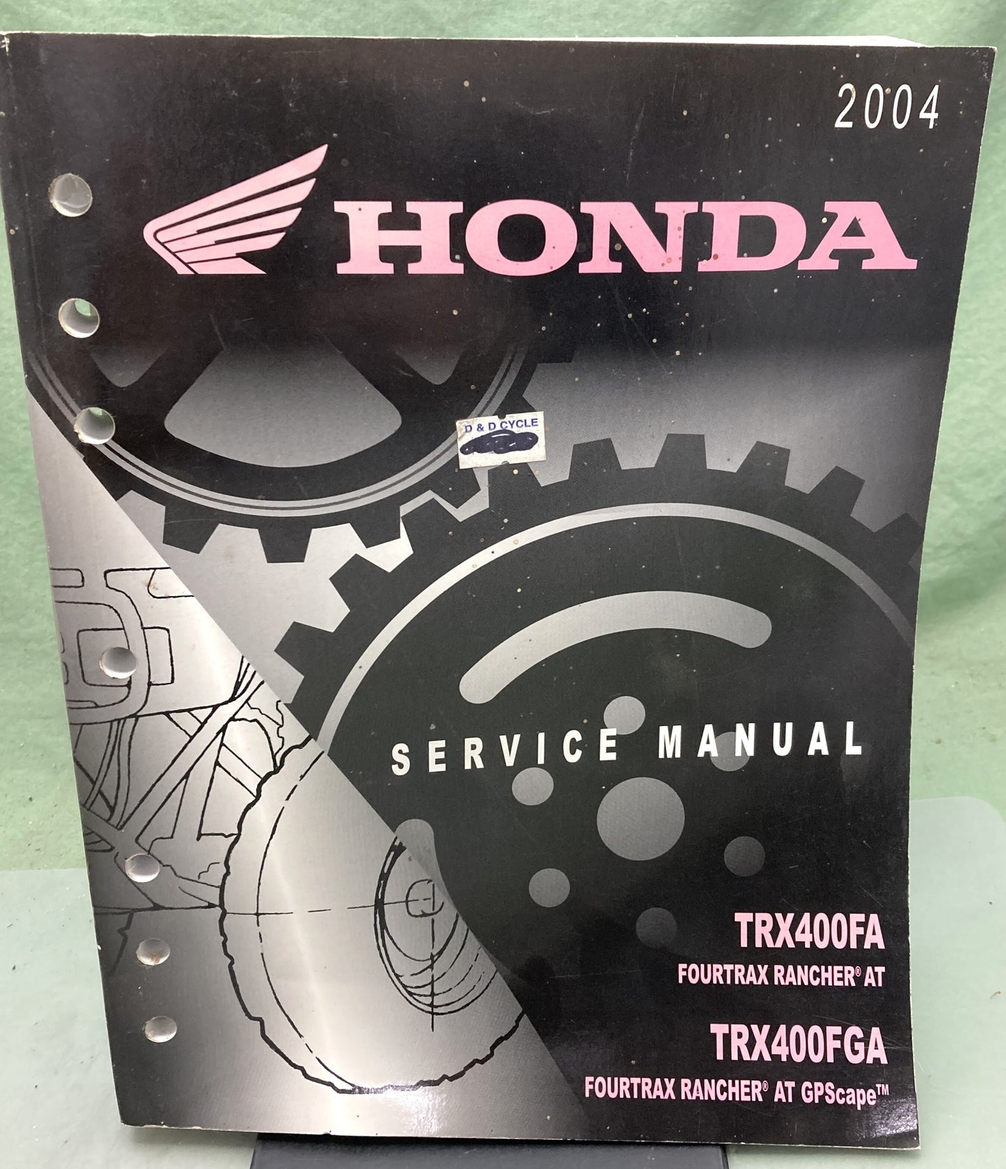 Genuine Honda 61HN700 TRX400FA TRX400FGA Service Manual 2004