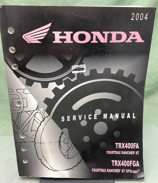 Genuine Honda 61HN700 TRX400FA TRX400FGA Service Manual 2004
