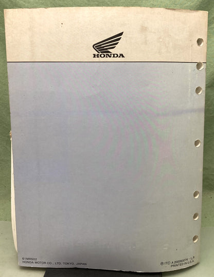 Genuine Honda 61MR502 PC800 Pacific Coast Service Manual 1993