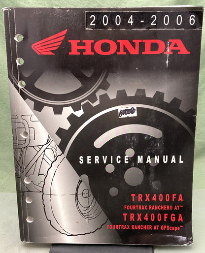 Genuine Honda 61HN702 TRX400FA TRX400FGA Service Manual 2004
