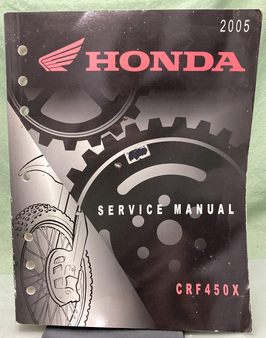 Genuine Honda 61MEY00 CRF450X Service Manual 2005