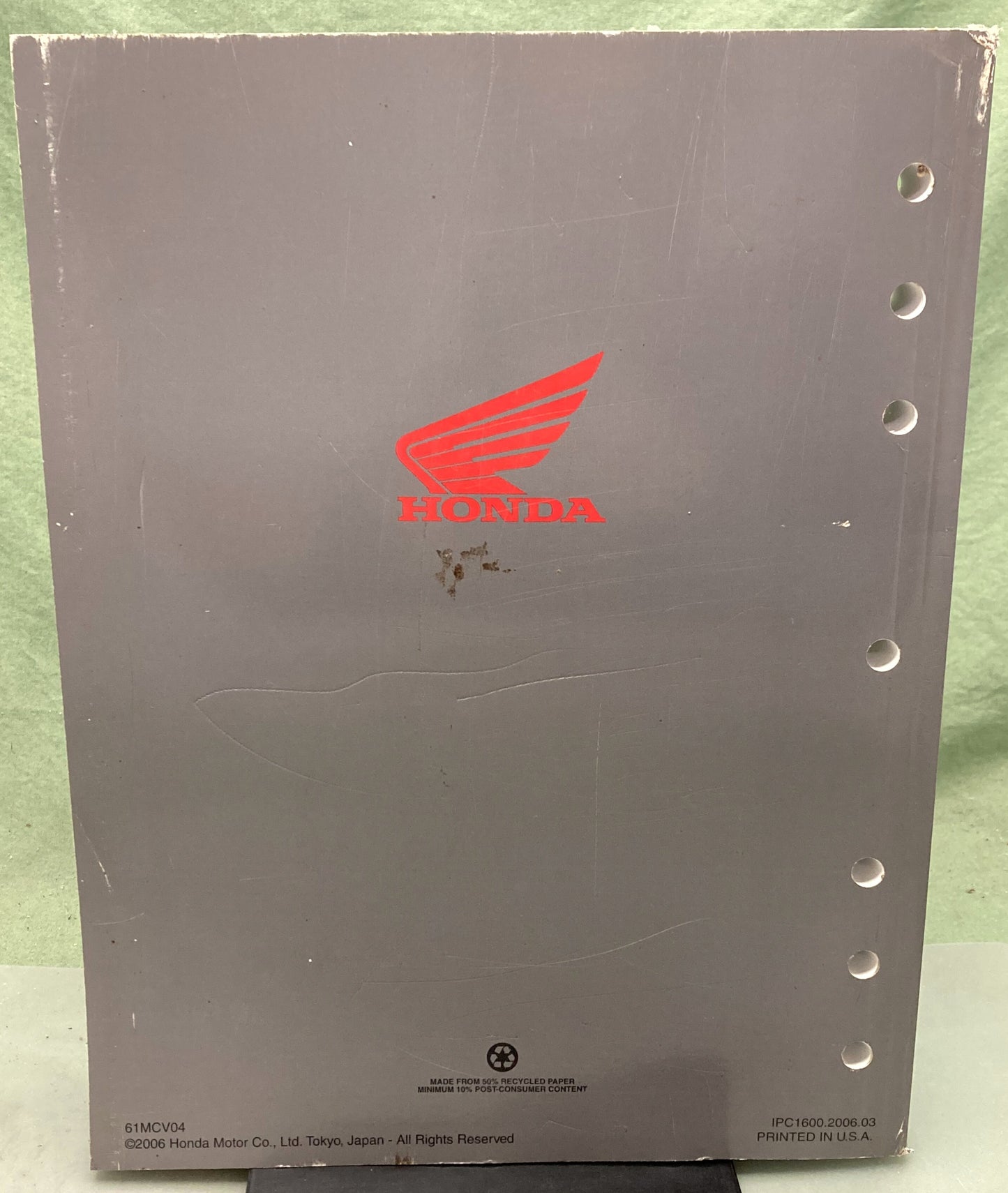 Genuine Honda 61MCV04 VTX1800R/S/N VTX Service Manual 2006