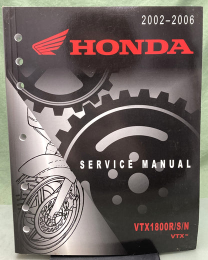 Genuine Honda 61MCV04 VTX1800R/S/N VTX Service Manual 2006