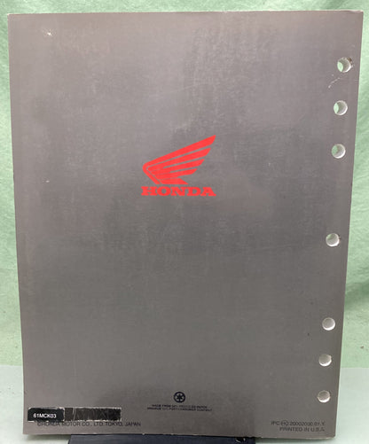 Genuine Honda 61MCK03 VT1100C2 Shadow Sabre Service Manual 2000